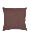 Anaya So Soft Linen Pillow With Down Insert In Chestnut Brown