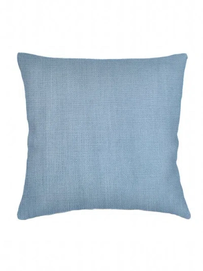 Anaya So Soft Linen Pillow With Down Insert In Coastal Blue