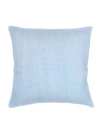 Anaya So Soft Linen Pillow With Down Insert In Light Blue