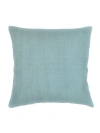 Anaya So Soft Linen Pillow With Down Insert In Mist Blue