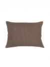 Anaya So Soft Linen Pillow With Down Insert In Mocha Brown