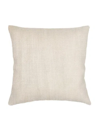 Anaya So Soft Linen Pillow With Down Insert In Natural Beige