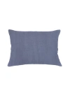Anaya So Soft Linen Pillow With Down Insert In Pacific