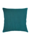 Anaya So Soft Linen Pillow With Down Insert In Peacock Blue