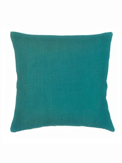 Anaya So Soft Linen Pillow With Down Insert In Teal