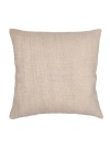 Anaya So Soft Linen Pillow With Down Insert In Warm Beige