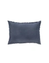 Anaya So Soft Linen Down Pillow In Navy Blue