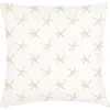 Anaya Starfish Beige Linen Euro Pillow 26x26 With Down Insert In Beige