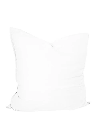 Anaya Stonewashed Cotton Percale Pillow Cover Only In White
