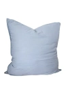 Anaya Stonewashed Cotton Percale Pillow With Down Alternative Insert In Euro Powder Blue