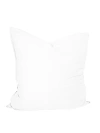 Anaya Stonewashed Cotton Percale Pillow With Down Insert In White