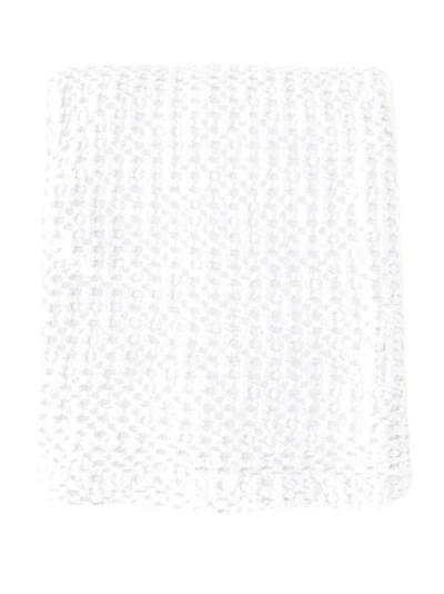 Anaya Stonewashed Cotton Waffle Bed Blanket In White
