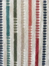 Anaya Striped Cotton Beach Towel Pouch In Rainbow