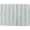Anaya Summer Twist Indoor Outdoor Placemat In Aqua Blue