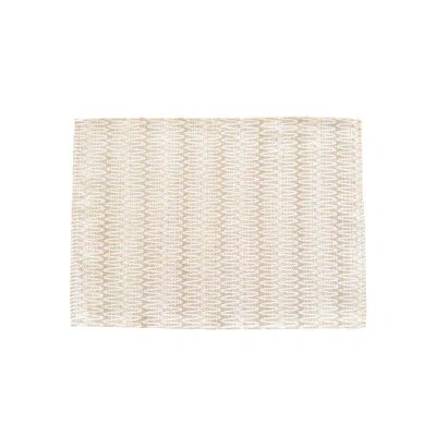 Anaya Summer Twist Indoor Outdoor Placemat In Beige