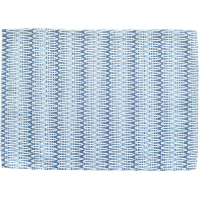 Anaya Summer Twist Indoor Outdoor Placemat In Blue
