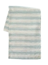 Anaya Summer Twist Indoor Outdoor Table Runner In Aqua Blue
