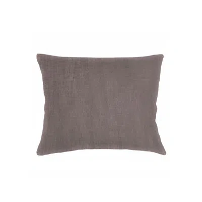 Anaya Taupe So Soft Linen Dutch Euro Pillow 28x36 With Down Insert In Brown