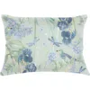 Anaya Tropical Paradise Aqua Linen Pillow Sham In Multi