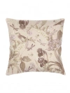 Anaya Tropical Paradise Linen Pillow With Down Insert In Beige