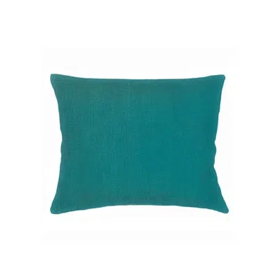Anaya Tropical Teal So Soft Linen Dutch Euro Pillow 28x36 With Down Insert In Green