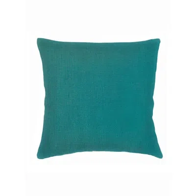 Anaya Tropical Teal So Soft Linen Pillow 20x20 With Down Insert In Green