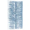 Anaya Tropical Turkish Cotton Beach Towel In Blue