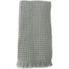 Anaya Turkish Cotton Waffle Bath Towels In Olive Grey