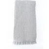 Anaya Turkish Cotton Waffle Bath Towels In Soft Grey
