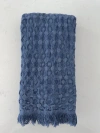 Anaya Turkish Cotton Waffle Hand Towel In Deep Blue