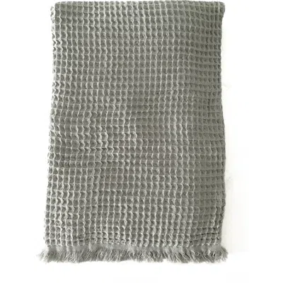 Anaya Turkish Cotton Waffle Throw In Gray