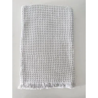 Anaya Turkish Cotton Waffle Throw In Gray