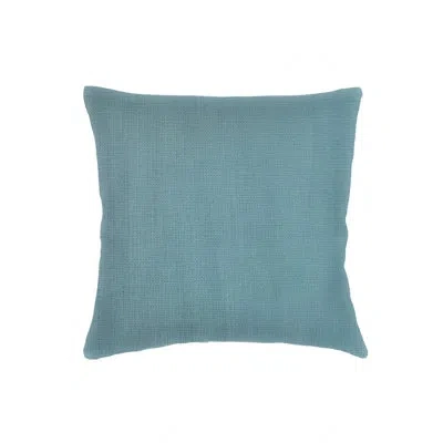 Anaya Turquoise So Soft Linen Pillow 24x24 With Down Alternative Insert In Blue