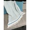 Anaya Waffle Striped Turkish Cotton Bath Towel In Deep Turquoise