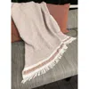 Anaya Waffle Striped Turkish Cotton Bath Towel In Red