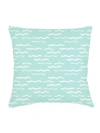Anaya Wave Pool Aqua Linen Euro Pillow 26x26 With Down Alternative Insert In Aqua