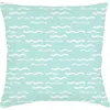 Anaya Wave Pool Aqua Linen Euro Pillow 26x26 With Down Alternative Insert In Aqua