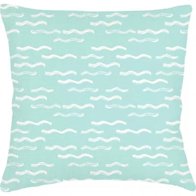 ANAYA ANAYA WAVE POOL AQUA LINEN EURO PILLOW 26X26 WITH DOWN INSERT