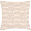 Anaya Wave Pool Beige Linen Euro Pillow 26x26 With Down Alternative Insert In Beige
