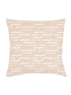 Anaya Wave Pool Beige Linen Euro Pillow 26x26 With Down Insert In Beige