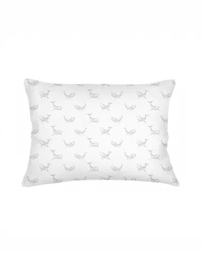 Anaya Whale Watch Linen Dutch Euro Pillow Cover Only In Grey
