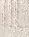 Anaya Boucle Patchwork Handwoven Pillow 14x40 With Down Insert In White