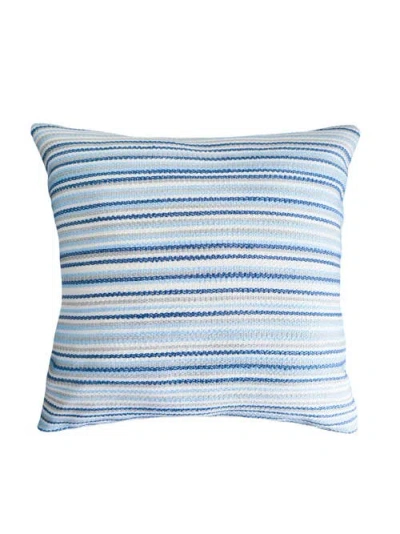 Anaya Yacht Stripe Indoor Outdoor Pillow In Blue