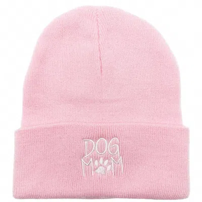 Anb Fashion Women's Dog Mom Beanie In Pink