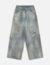 Ancellm #04 Aging01 Painter Pants In Blue