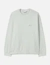 Ancellm Embroidery Sweat Shirt In White