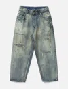 Ancellm Remake Selvedge Tapered 5p Denim Pants In Blue