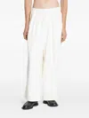 Ancellm Tuck Sweat Trousers In White
