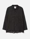 Ancellm Wool Kersey Shirt In Black
