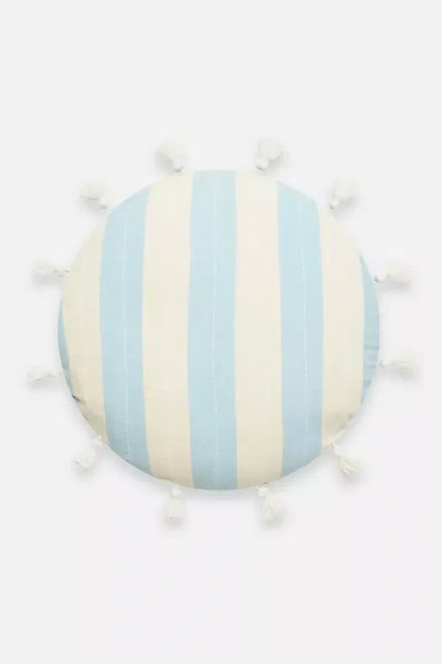 Anchal Cabana Stripe Pillow In Blue